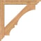 Ekena Millwork Balboa Traditional Smooth Bracket w/ Offset Brace, Western Red Cedar, 5 1/2"W x 34"D x 34"H BKT0604X34X34BOA01SWR - alternate 3